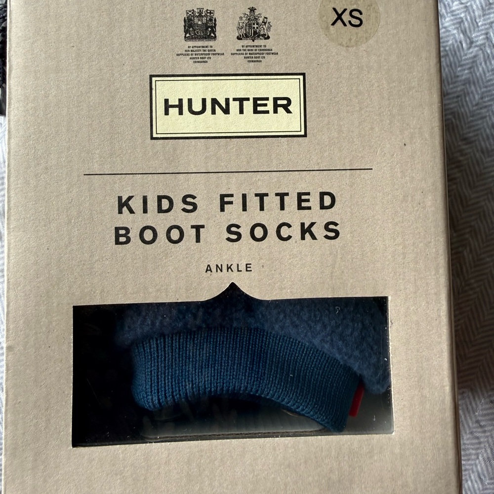 Hunter Kids Navy Ankle Fitted Boot Socks